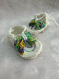 Handmade Crochet Customizable Sandals for Baby Girl
