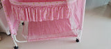 MEE MEE  Baby Cradle with Wheels and Mosquito Net