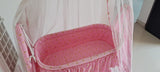 MEE MEE  Baby Cradle with Wheels and Mosquito Net