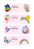 Name Stickers (Personalised) (30 stickers) 3.00 X 1.50 Inches
