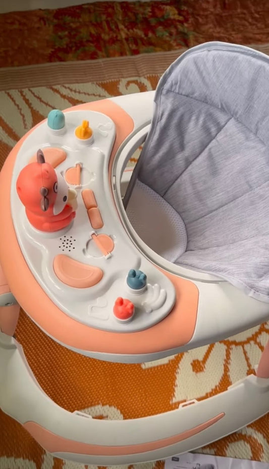 R for Rabbit 1 little Feet Plus Walker - Cream and Pink – Pre‑Loved Baby Gear | PyaraBaby