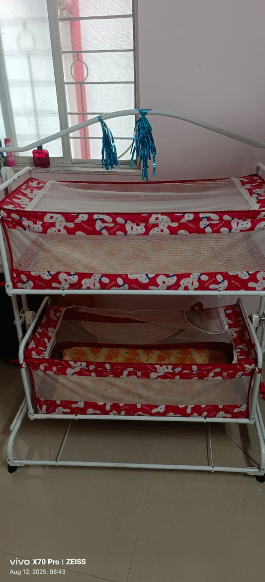 NATRAJ INFANTO Baby Twins Cradle
