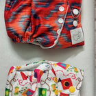 Combo of 2 SUPER BOTTOMS Uno Freesize Premium Cloth Diaper for Babies (3m-3y) + Organic Cotton Pad  Free Size