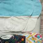 Combo of 2 SUPER BOTTOMS Uno Freesize Premium Cloth Diaper for Babies (3m-3y) + Organic Cotton Pad  Free Size