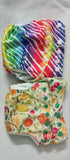 Combo of 2 SUPER BOTTOMS Uno Freesize Premium Cloth Diaper for Babies (3m-3y) + Organic Cotton Pad  Free Size