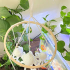 Crochet cradle hanging /cot mobile with bells