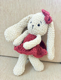 Crochet handmade long ear bunny soft toy