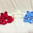 Crochet baby beanie and bootie set