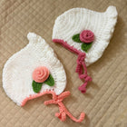 Crochet handmade baby bonnet/ Baby ear warmer
