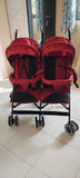 BABYHUG Deuce Twin Stroller/Pram – Red