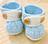 Crochet baby booties