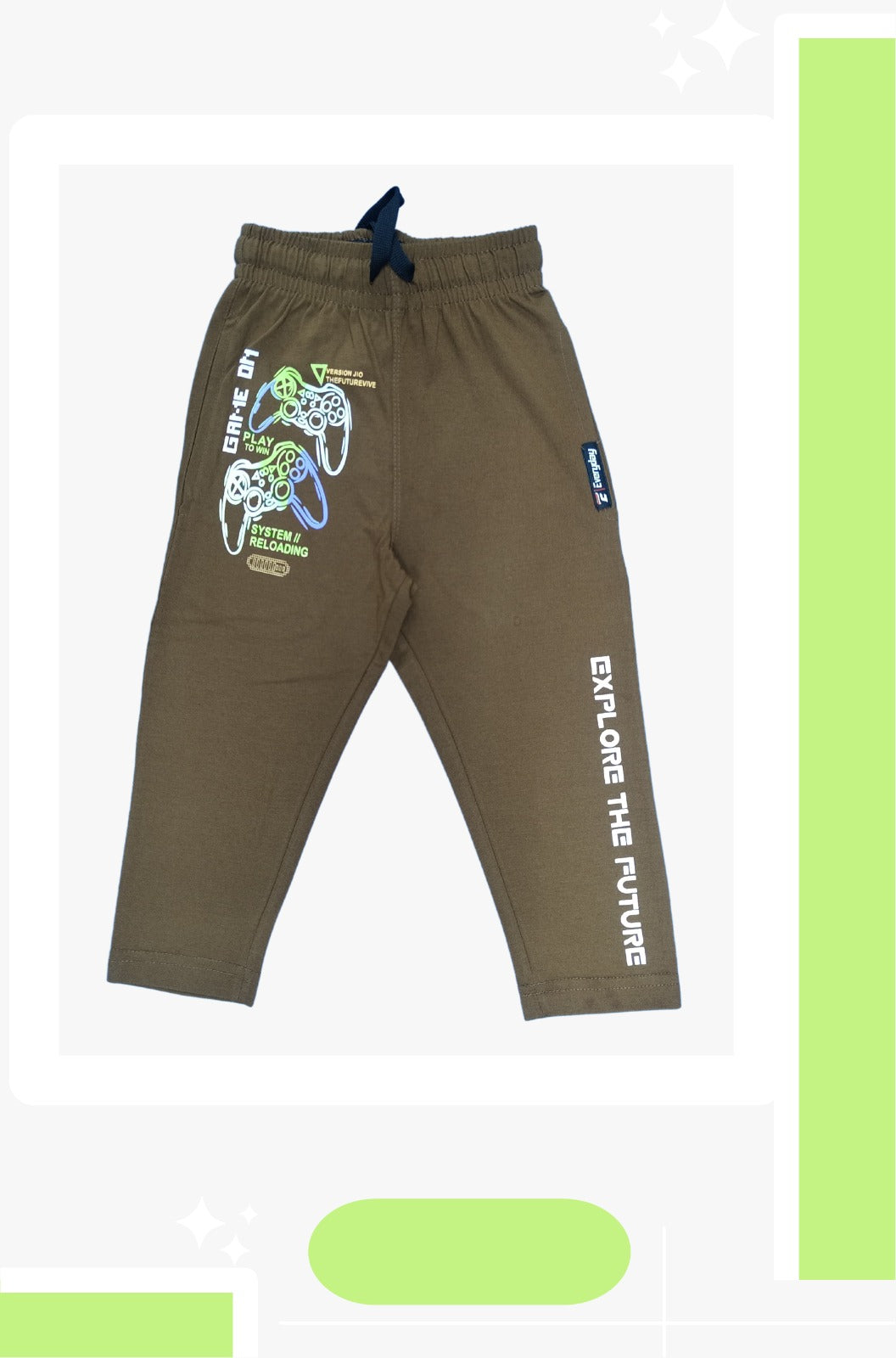 EVERYDAY Kids Biowash Cotton Cartoon Print Trousers