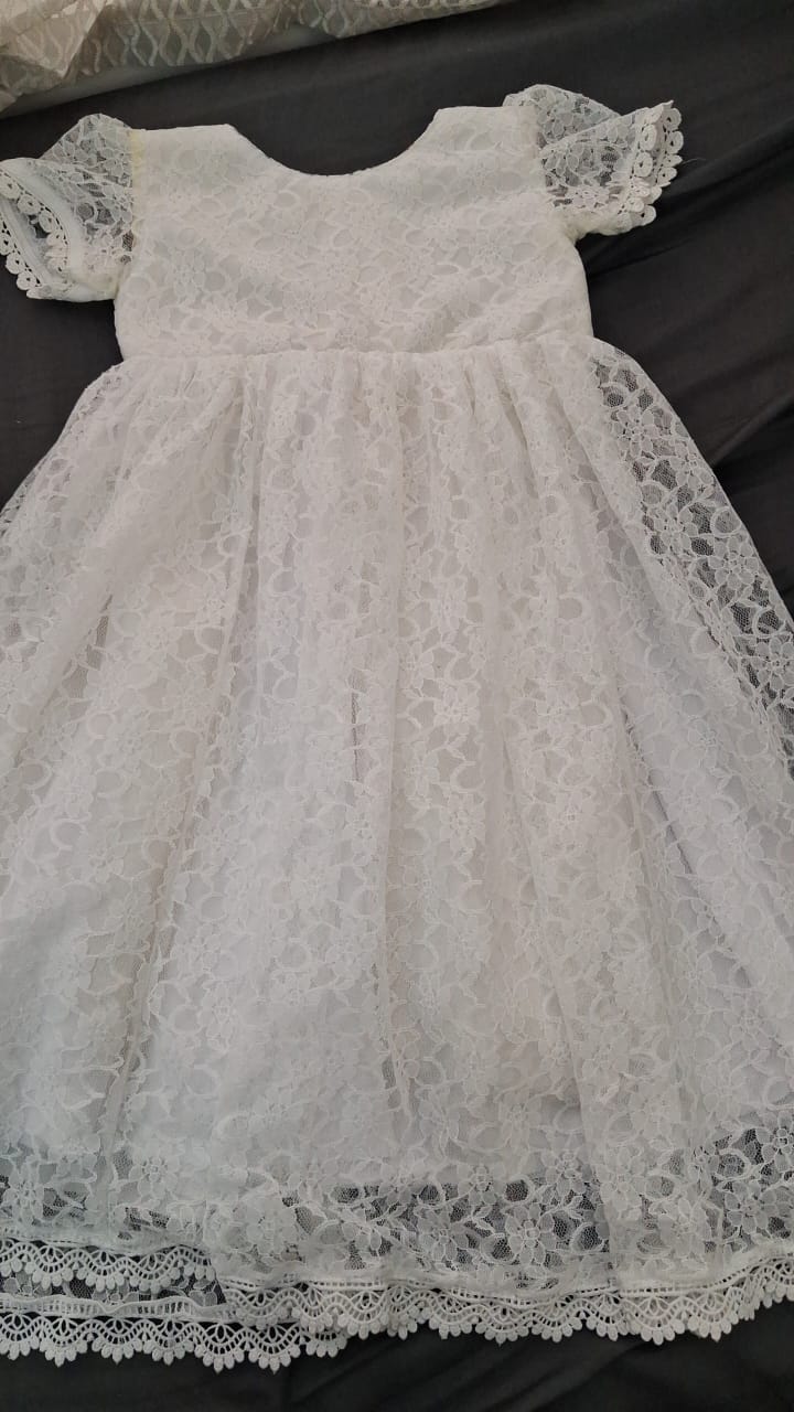 Baby Girl Baptism Frock with Cap