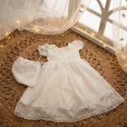 Baby Girl Baptism Frock with Cap