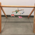Wooden Activity Gym +3 Mobiles with Hanger For Newborn Baby