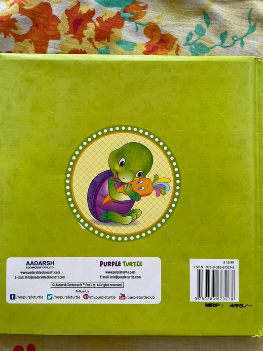 PURPLE TURTLE Baby Record Book (Hardcover) । Baby Memory Book Hardcover