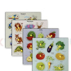 Wooden puzzle for kids with colorful pieces, smooth child-friendly edges, and an engaging educational design to support problem-solving, hand-eye coordination, shape recognition, and fine motor skills.