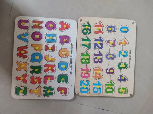 Wooden Puzzle for Kids featuring colourful and engaging puzzle pieces designed to encourage problem-solving, matching, fine motor skills, hand-eye coordination and cognitive development through interactive play.