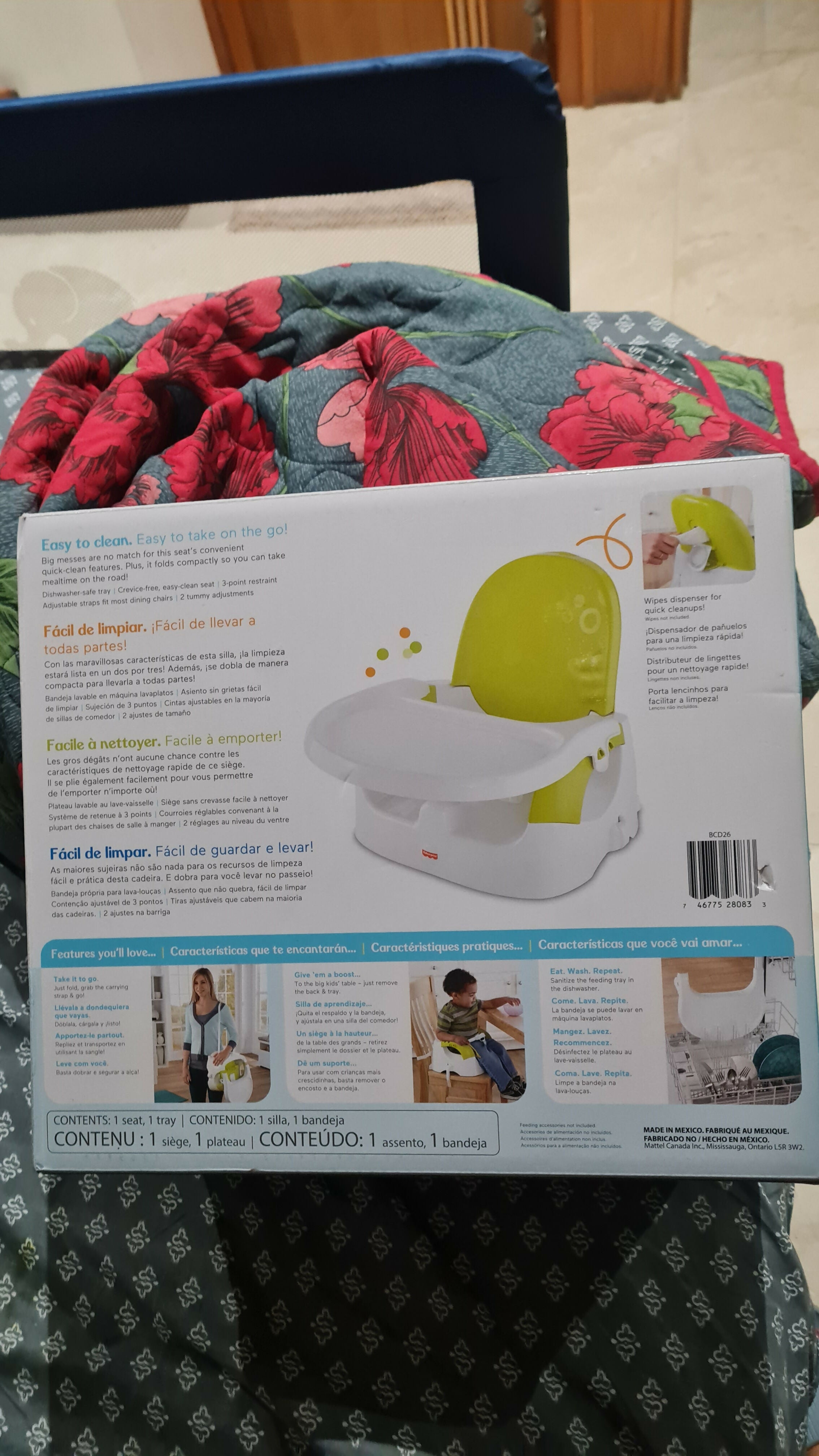 FISHER PRICE Quick Clean N' Go Booster - Basic - PyaraBaby