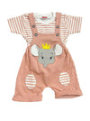 LITTLE KWINS 1st Brithday Baby Dungaree Set