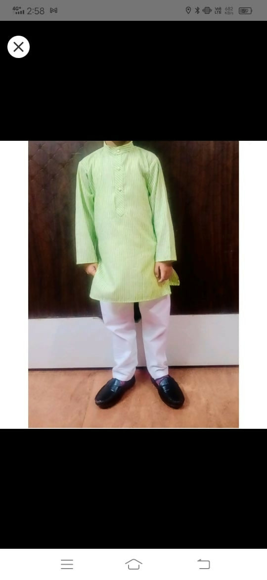 Keep your child stylish and comfortable with this soft, pure cotton kurta pajama, perfect for any occasion!