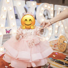 JINGLE BELLS Party Wear Peach Frock/Dress