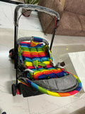 BABYHUG Cosy Cosmo Stroller/Pram with Reversible Handle offers comfort and convenience, featuring a back pocket and smooth maneuverability for your baby’s outings.


