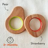 Explore shapes and soothe gums with Babycov's Cute Neem Wood Teethers - natural comfort for safe and playful chewing!