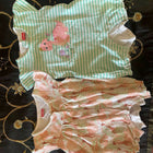 BABYHUG 100% Cotton Knit Half Sleeves Romper Giraffe & Stripes Print Pack Of 2 Newborn - PyaraBaby