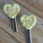 Handmade Crochet Hair Clips for Girls | Cute & Soft Baby Hair Accessories | Colorful Designer Clips