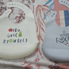 HUDSON BABY Infant Silicone Food Bibs 2 piece, (You Guac My World & Future Foodie)