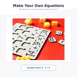 iLearnNGrow I Am Learning Math Wooden Number and Operator Board Game