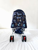 Mee Mee Baby Stroller Foldable Reclining Lightweight Pram Navy