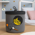 Jute Baskets with Lid/Toys Organiser / Storage Baskets