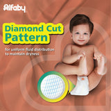 ALFABY Baby Diapers | comfy pants - L Size (62 Pieces)