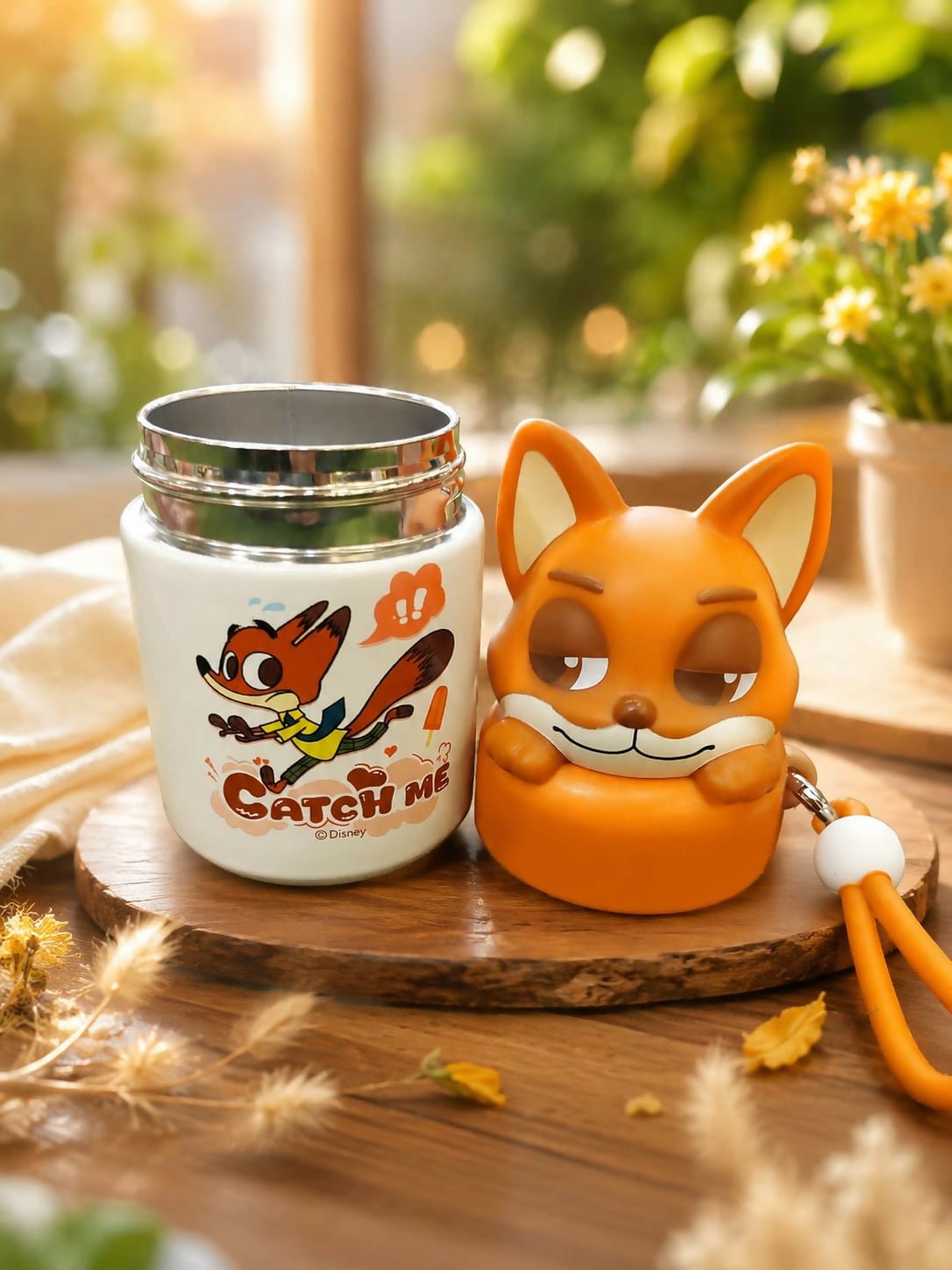 Original Disney Zootopia Insulated Steel Food Jar – 200ml featuring a compact stainless steel insulated design, secure lid, and fun Zootopia character theme for carrying small meals and snacks.