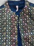 BABYHUG Navy Blue Kurta Set with Embroidered Jacket – Elegant & Festive Ethnic Wear for Kids