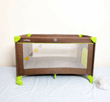 LUVLAP Sunshine Baby Playpen Travel Cot Foldable with Mosquito Net