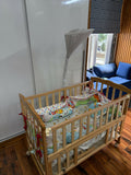 Baby hug cot cum rocker+ mattress