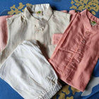 Celebrate special moments with the LITTLE STARS Kurta Pajama and Jacket set, offering style, comfort, and traditional charm for your baby!