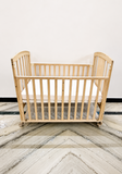 StarAndDaisy Wooden Baby Cot Crib Rocking Wheels Storage B103
