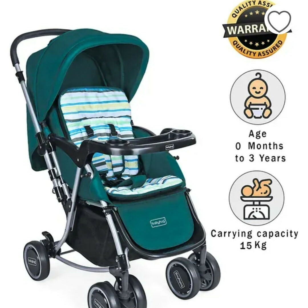 BABYHUG ROCK N ROLL Pram /Stroller With Food Tray