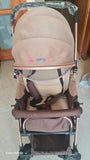 HUNY HUNY 3- in-1  Reversible Stroller/Pram Khakhee Rubber Wheels