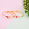 Sterling Silver Baby Bangles - Colourful Butterfly