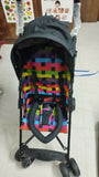 Experience comfort and safety with the LUVLAP Tutti Fruity Stroller/Pram, featuring a reversible handle, adjustable canopy, and three reclining positions for your baby’s needs.