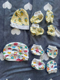 Baby cap, mittens and booties - Set of 02 New Born - PyaraBaby