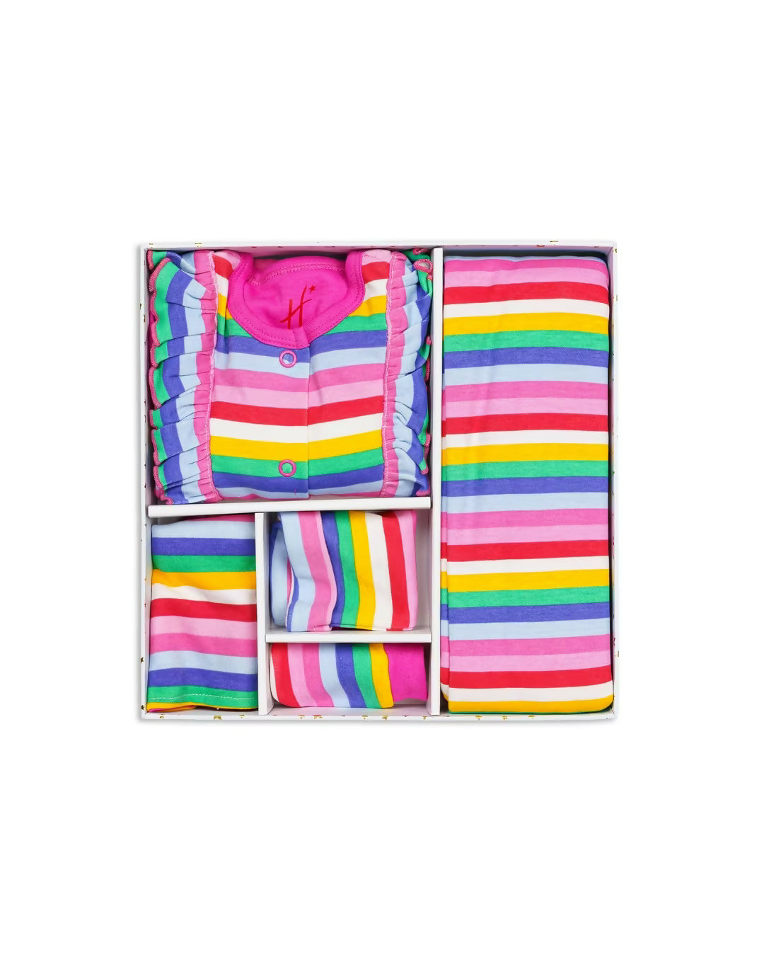 MOTHERCARE Girls Gift Sets -Pack Of 5-Multi 0-6 MONTHS - PyaraBaby