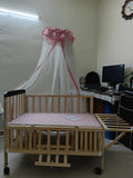 FURNIFEST Wooden Cot Crib