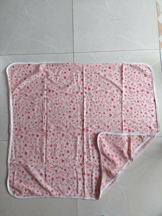 Make bath time fun and cozy with the Baby Printed Cotton Hooded Towel - 3 Pieces set, offering softness and charm for your little one's post-bath cuddles.