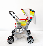 R for Rabbit Poppins Stroller Reclining Travel Pram + Free Mosquito Net